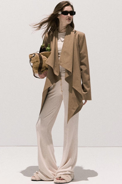 Soft Crewneck Knitwear Trouser Set-Up