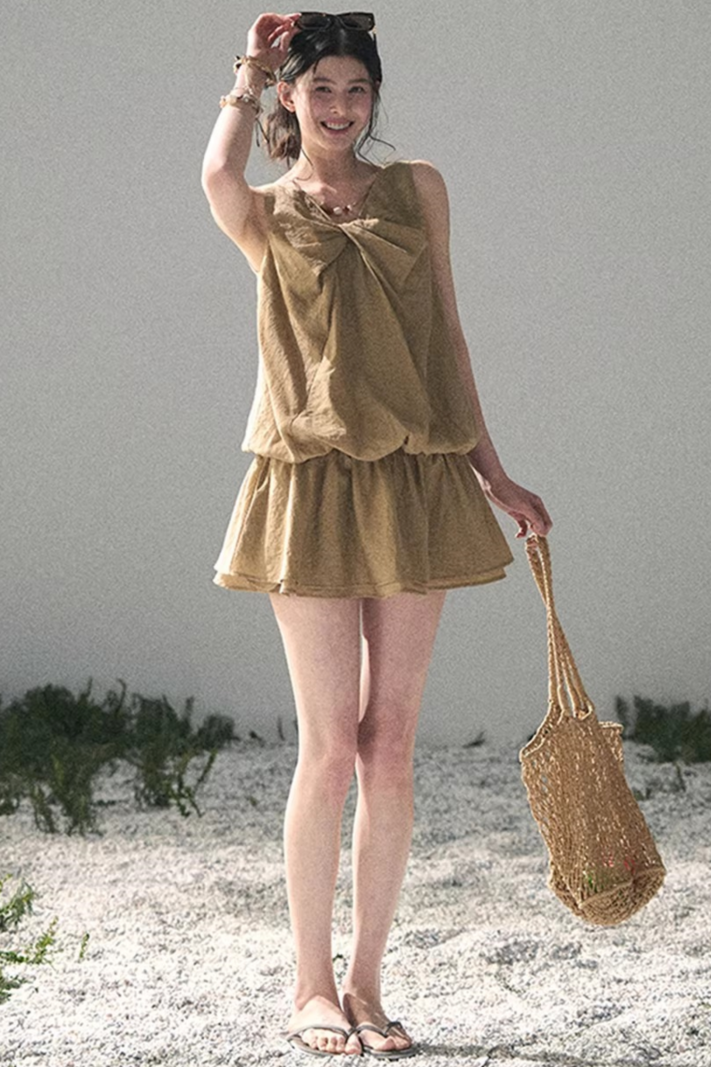 Sweet V-Neck Summer Dress