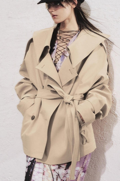 Classic Stand-Up Collar Trench Coat
