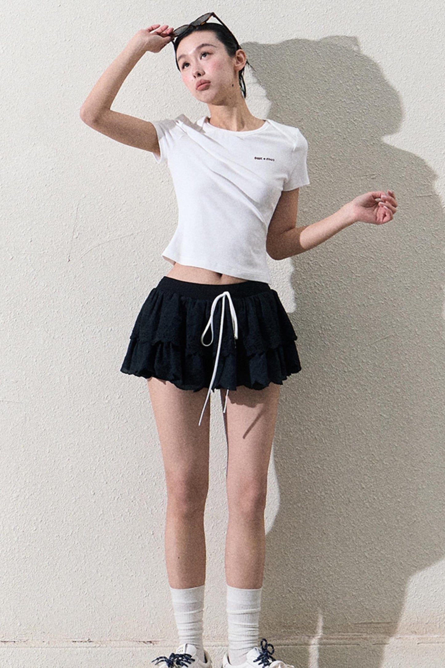 Elegant Layered Lace Skirt