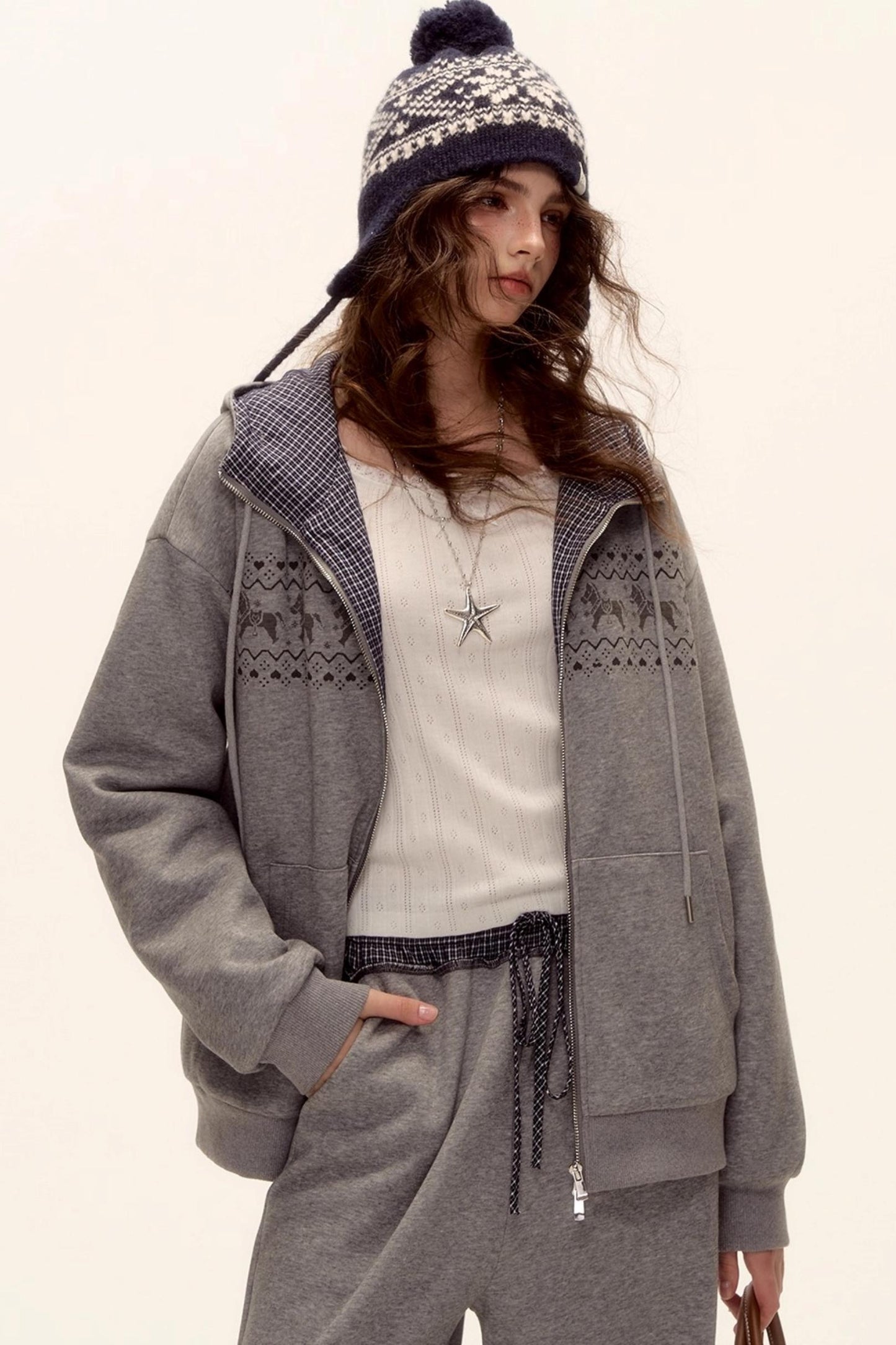 Fair Isle Quilted Jacket Set-Up