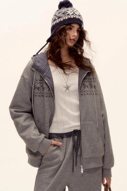 Fair Isle Quilted Jacket Set-Up