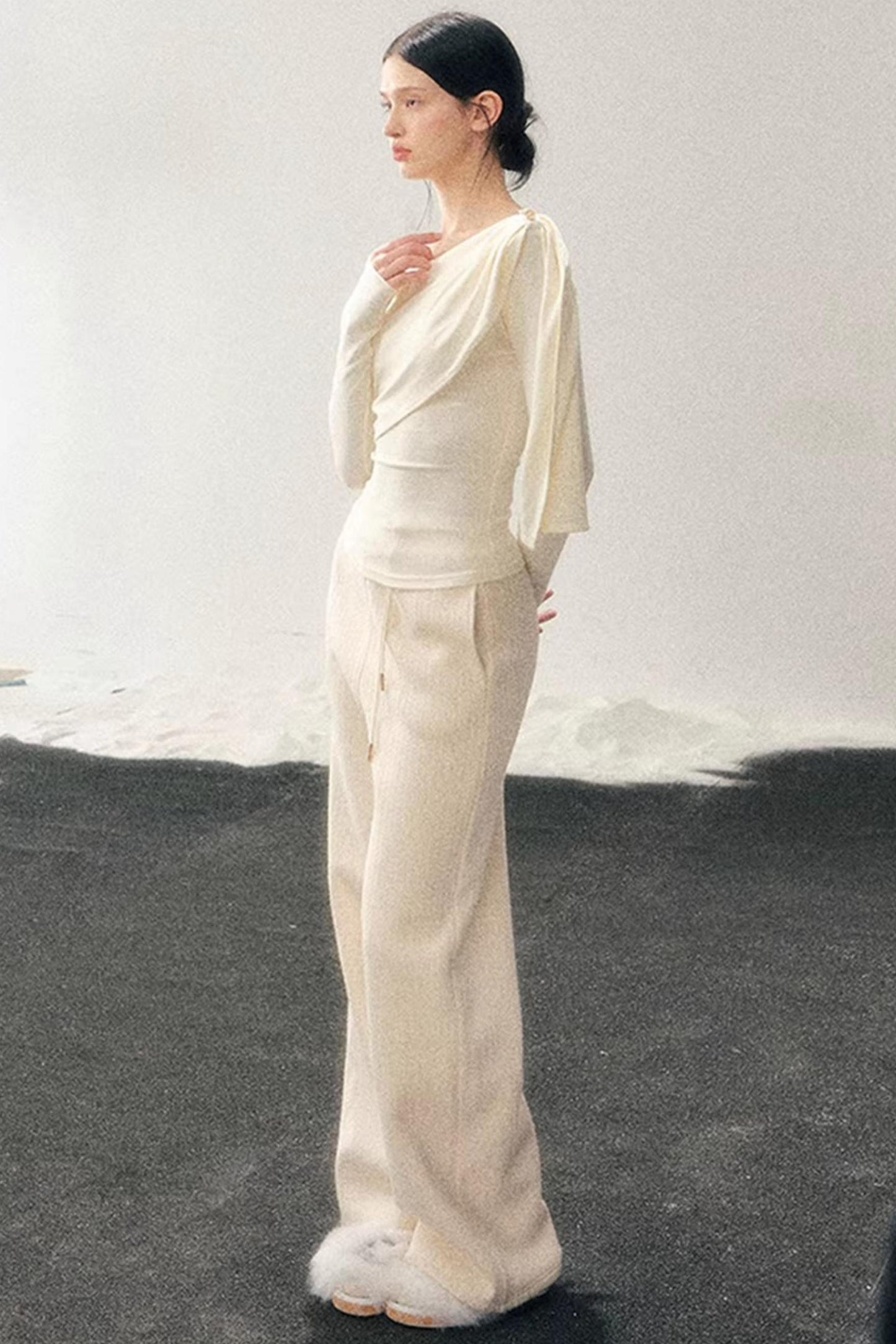 French Ribbon Design Blouse