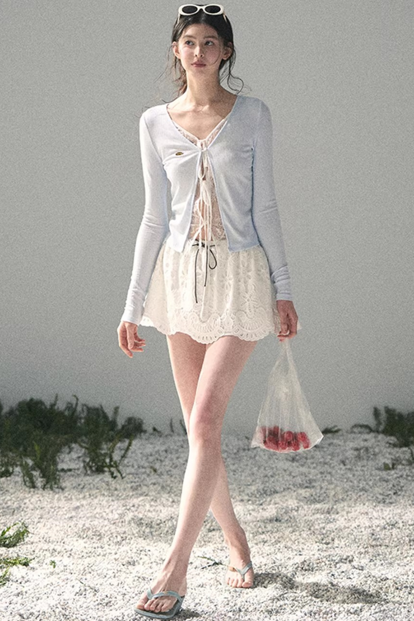 Lace Hollow-Out Top