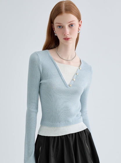 Temperament Slim Long Sleeve Base Top