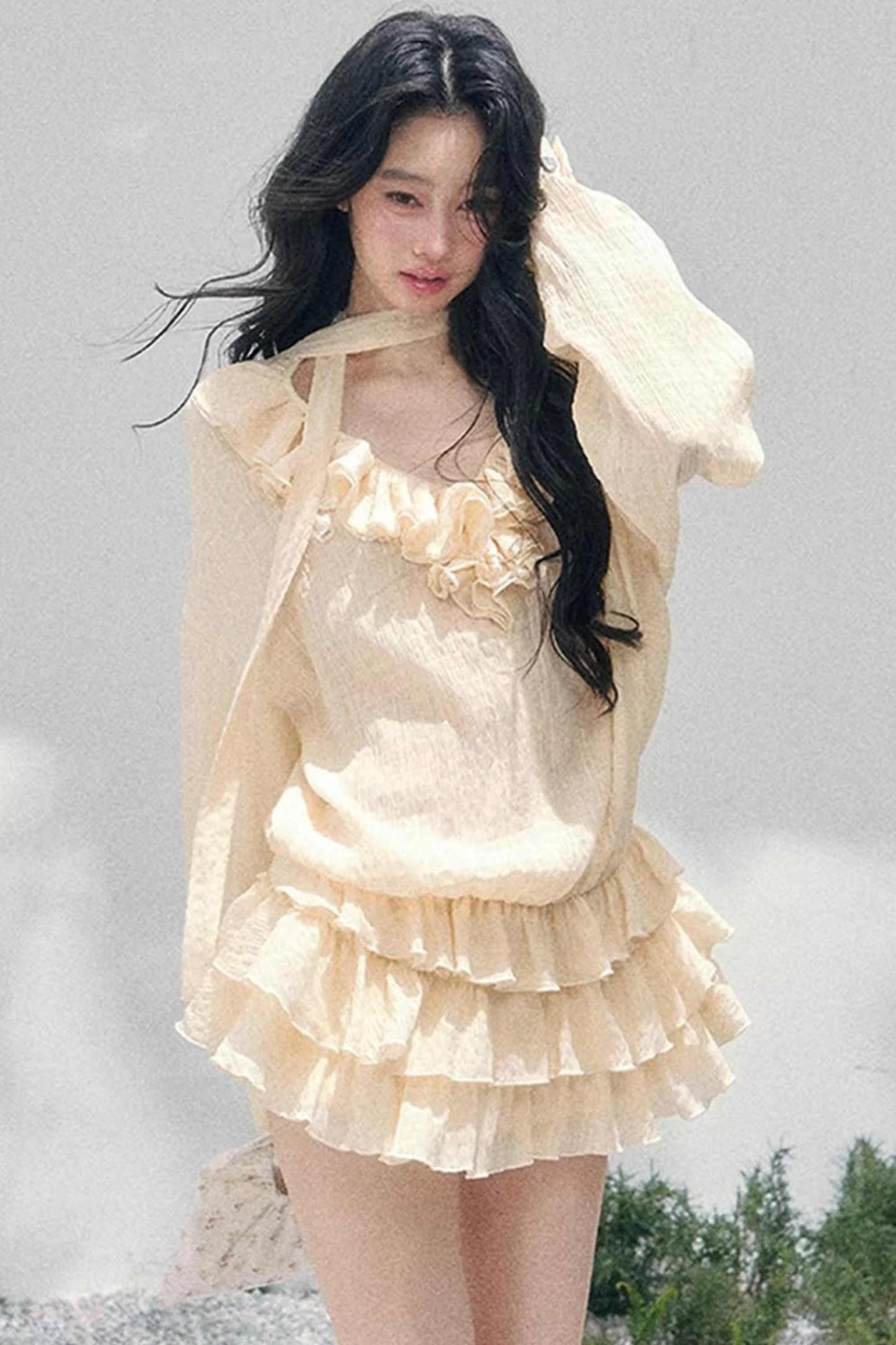 Evening Breeze French Dress Set