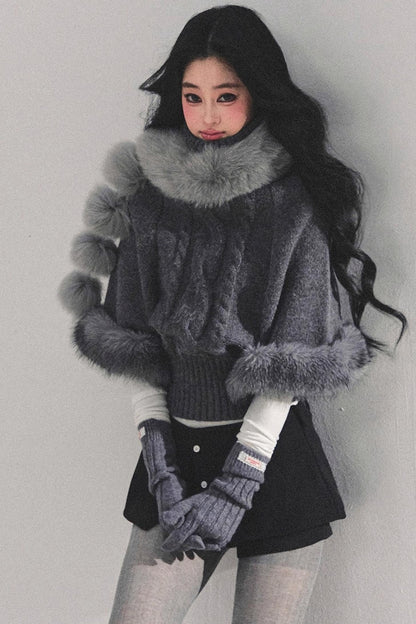 Korean Mohair Turtleneck Sweater