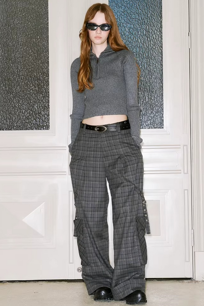 Knitted Two-Piece Sweater Pants Set