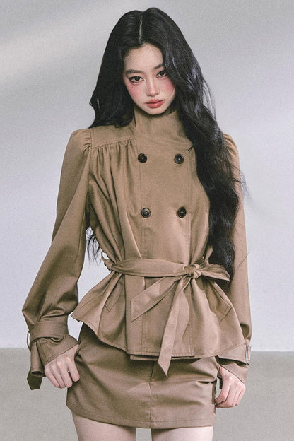 French Autumn Coat & Skirt Set-Up