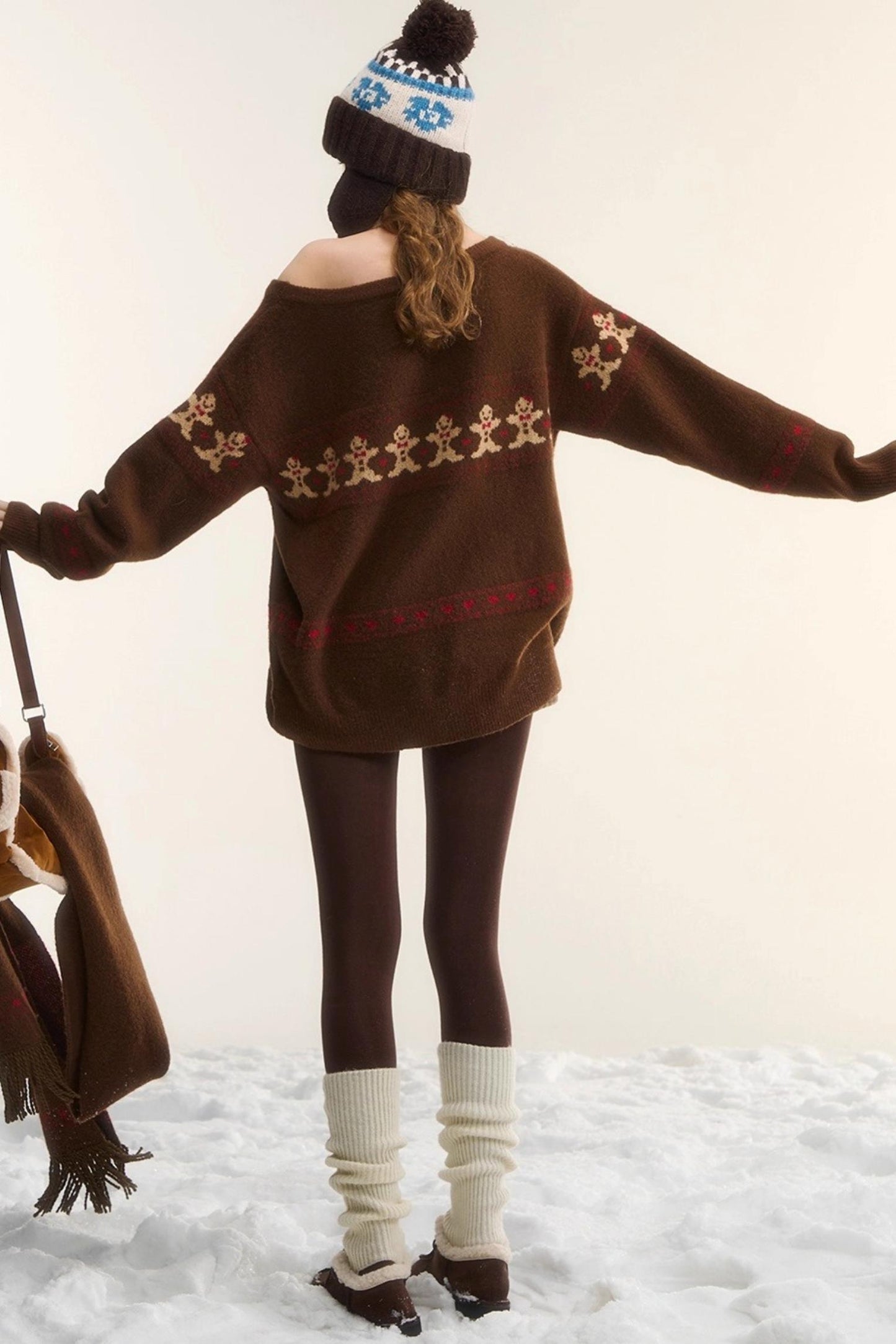 Gingerbread Man Fair Isle Sweater Set