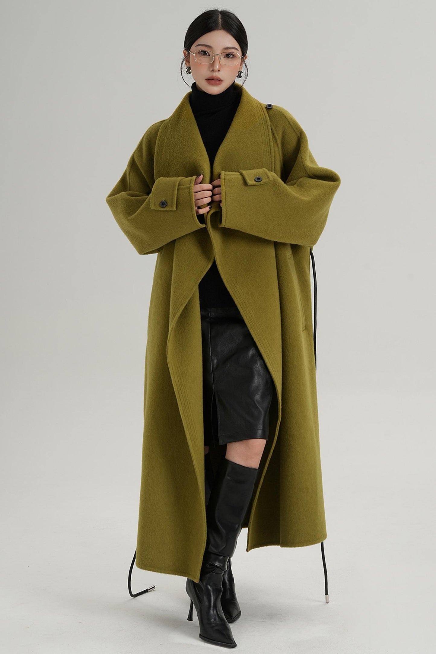 Ultra-High Reversible Wool Coat