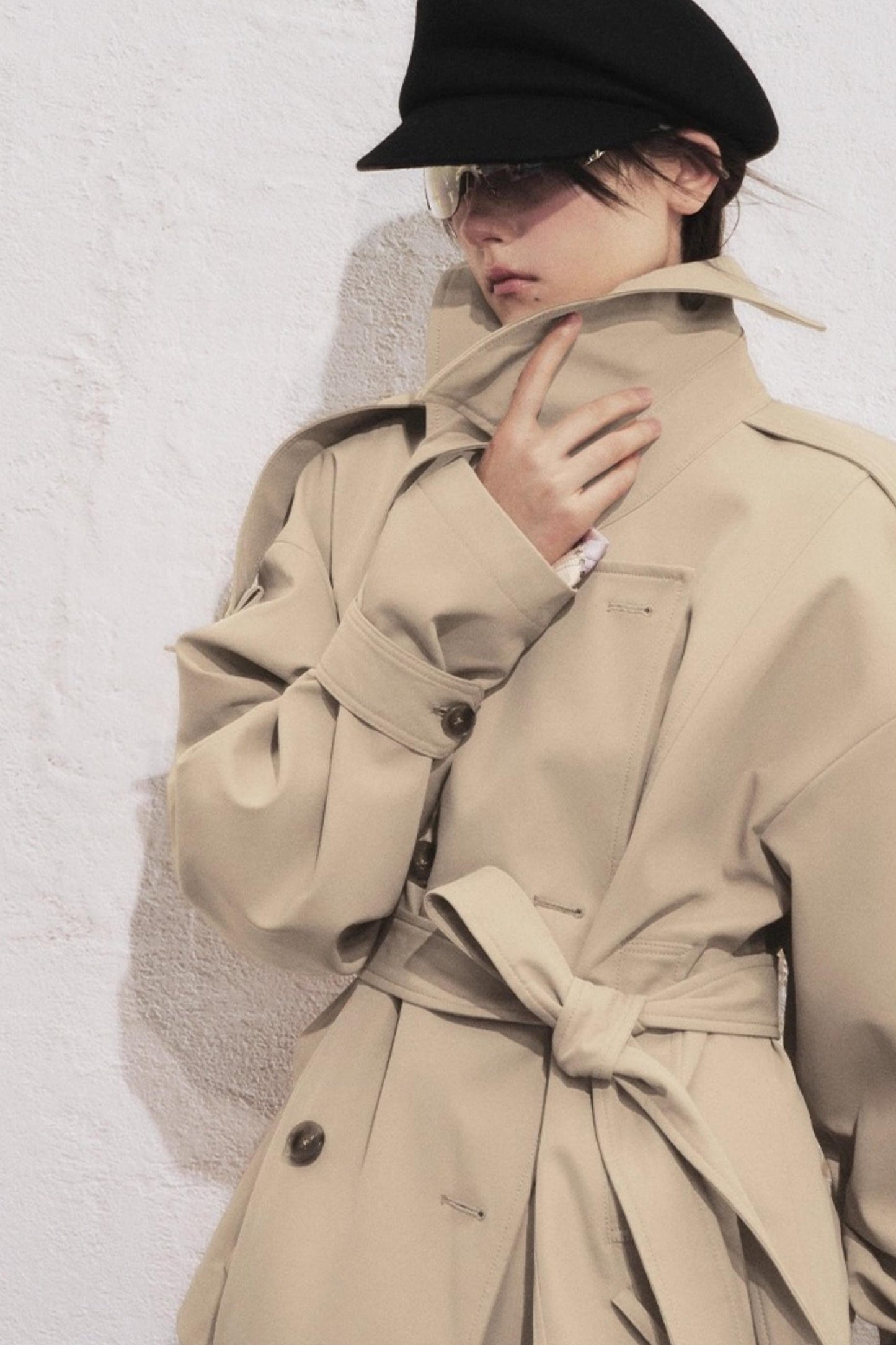 Classic Stand-Up Collar Trench Coat