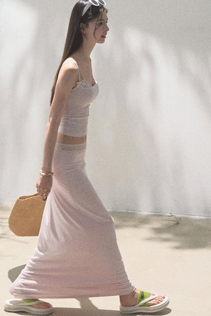 Lace High-Waist Skirt