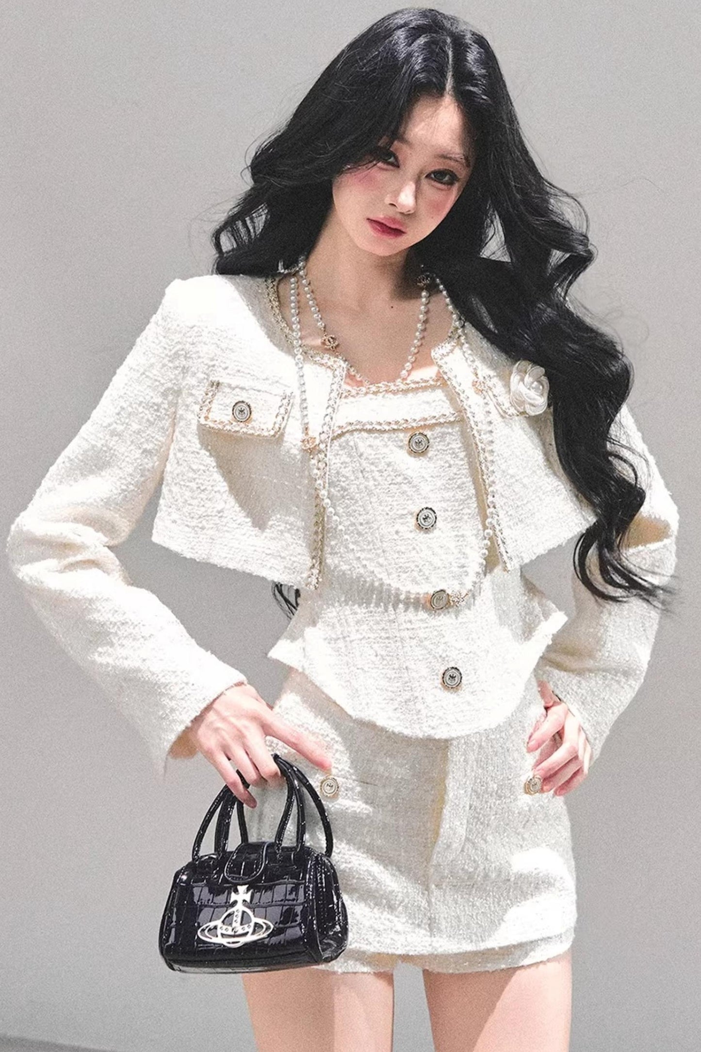 Chanel Wool Coat Skirt Set-Up