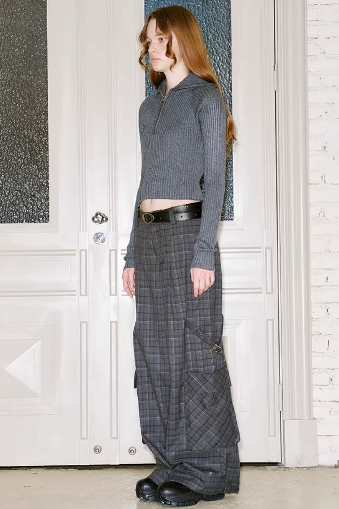 Knitted Two-Piece Sweater Pants Set