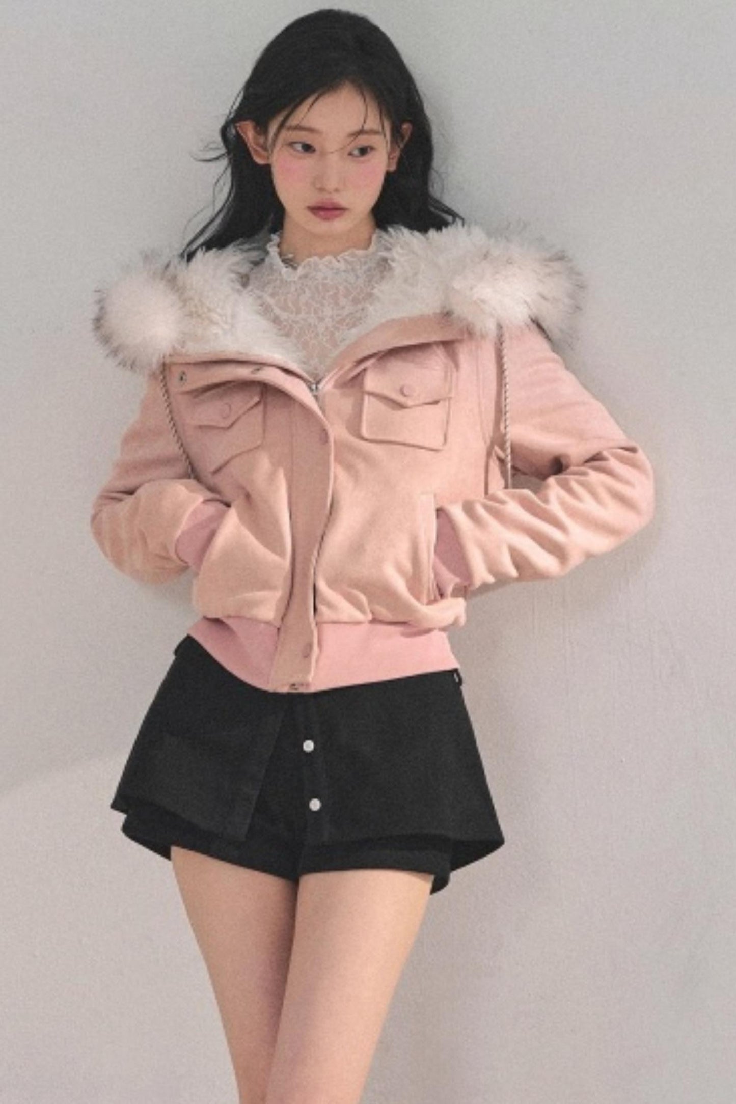 Winter Plush Hooded Coat