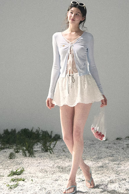 Lace Hollow-Out Top