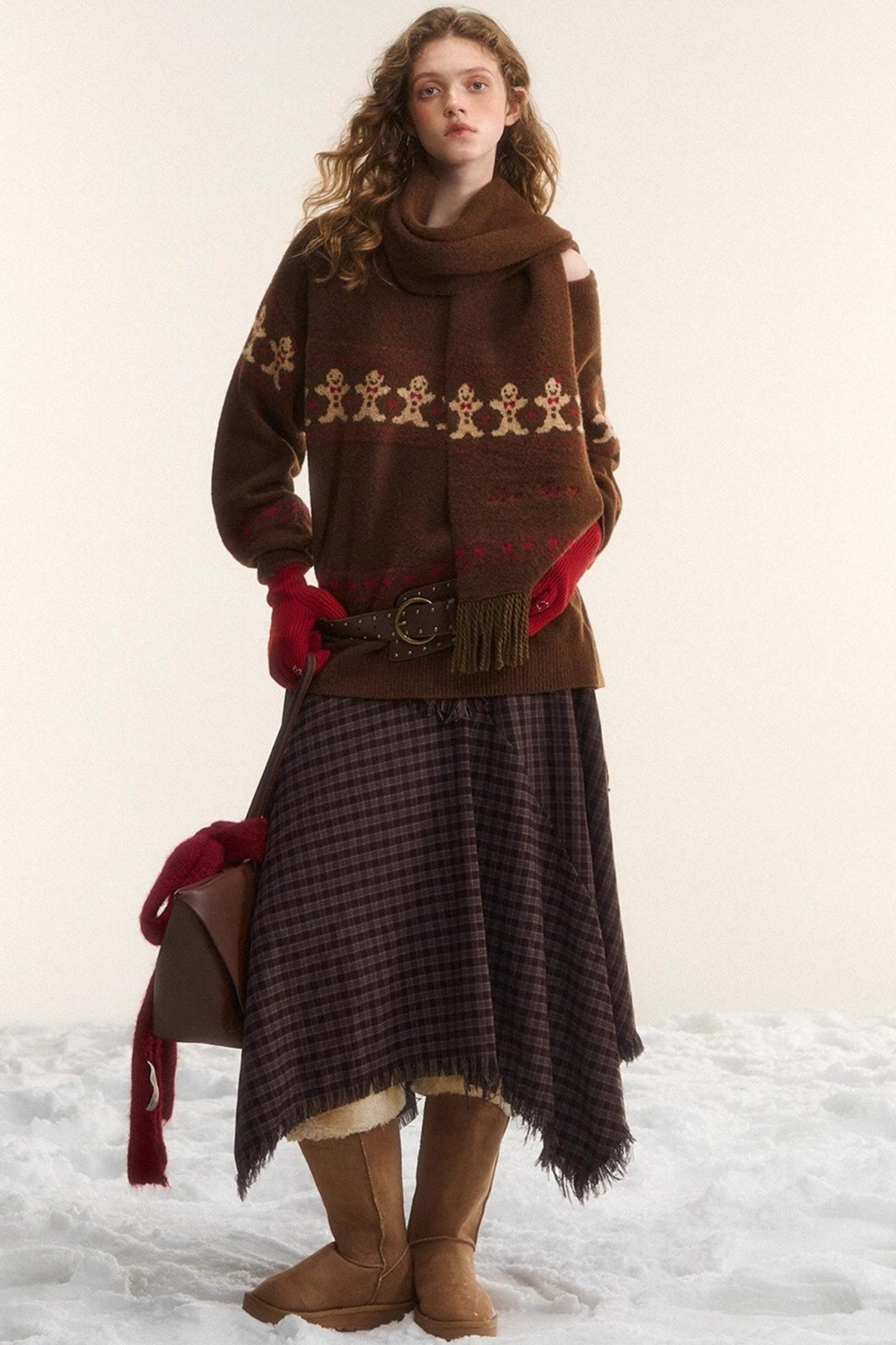 Gingerbread Man Fair Isle Sweater Set