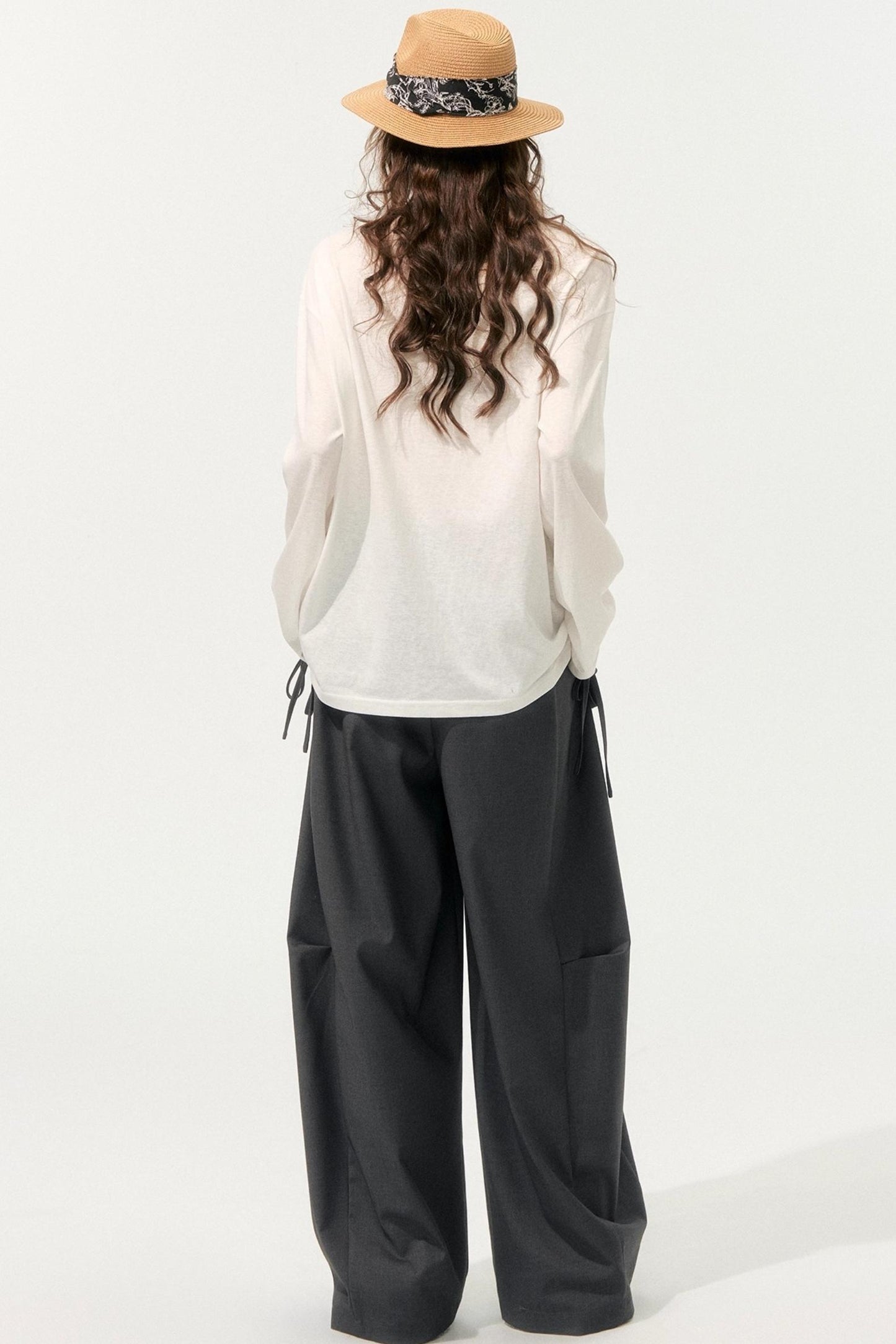 Loose Drape Straight Pants