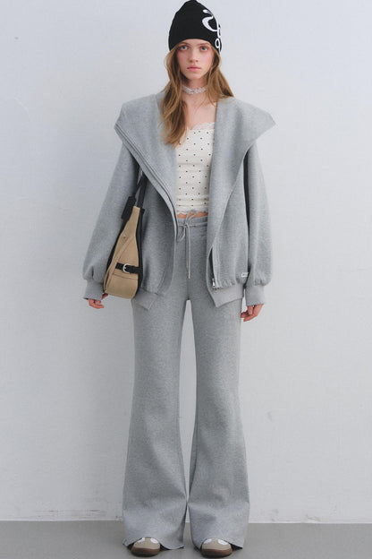 Hooded Zip-Up Jacket Set-Up