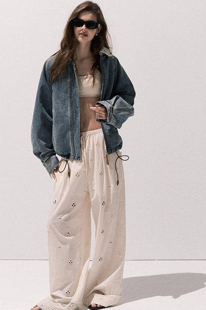 Vintage Braided Denim Jacket Set-Up