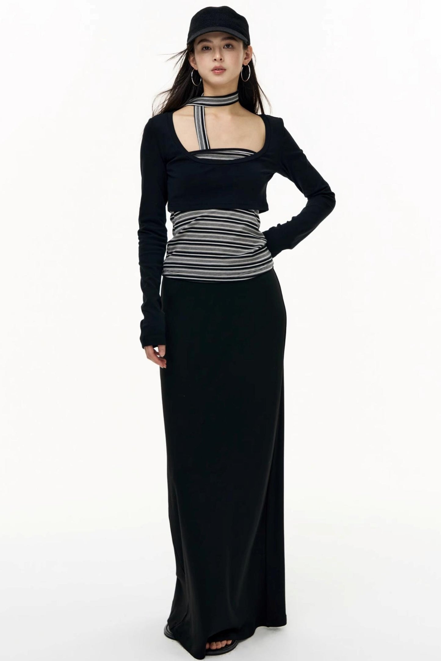 Salt Tea Polka Dot Striped Smock Set