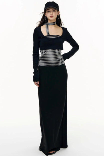 Salt Tea Polka Dot Striped Smock Set