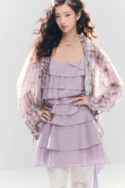 Three-Dimensional Ruffle Dress