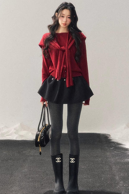 American College Sweater Set