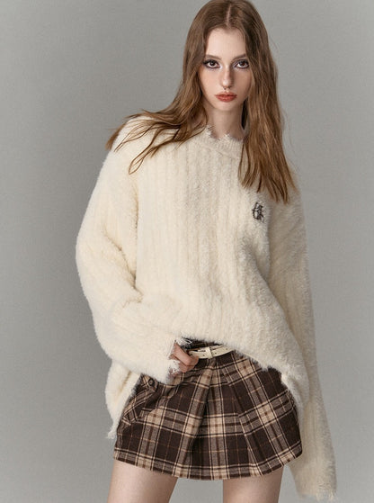 sense imitation mink sweater top