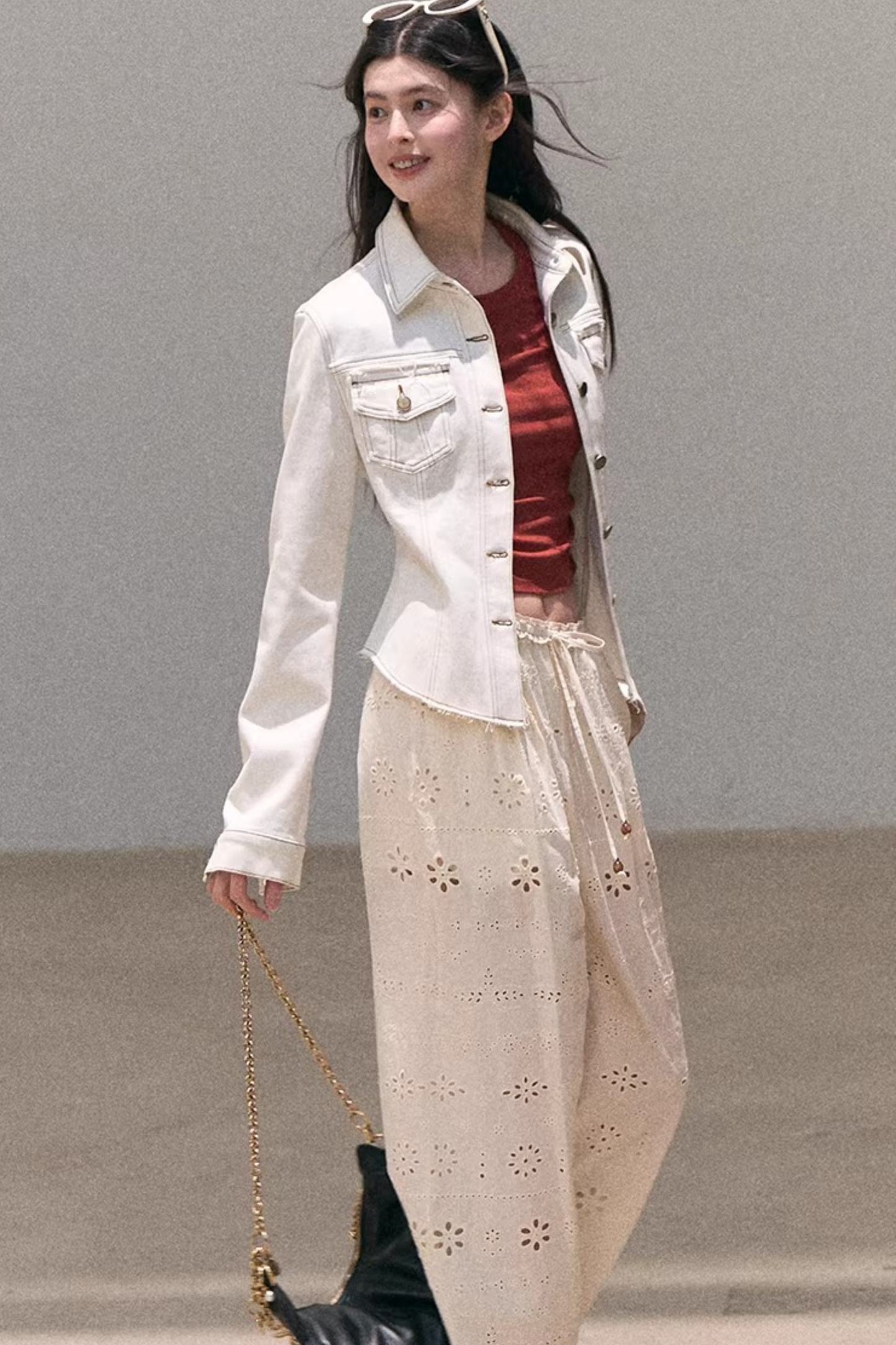 Embroidered Pure Cotton Pants