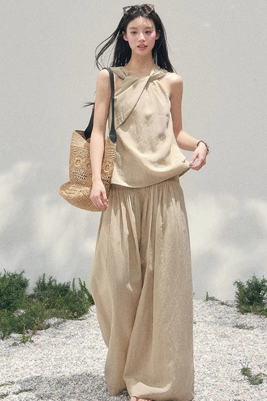 Casual Spring Top Two-Piece Set