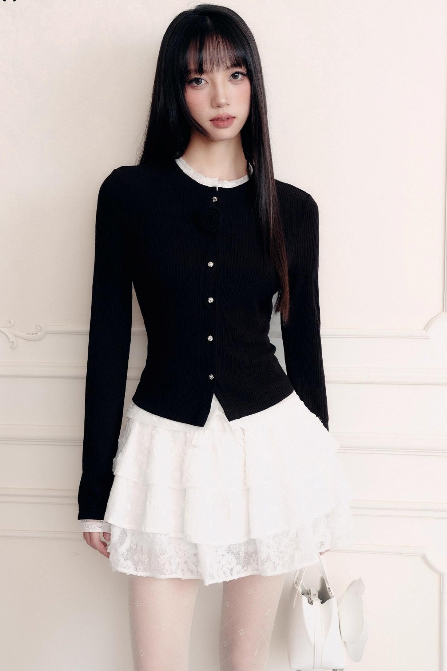 Flower Knit Cardigan