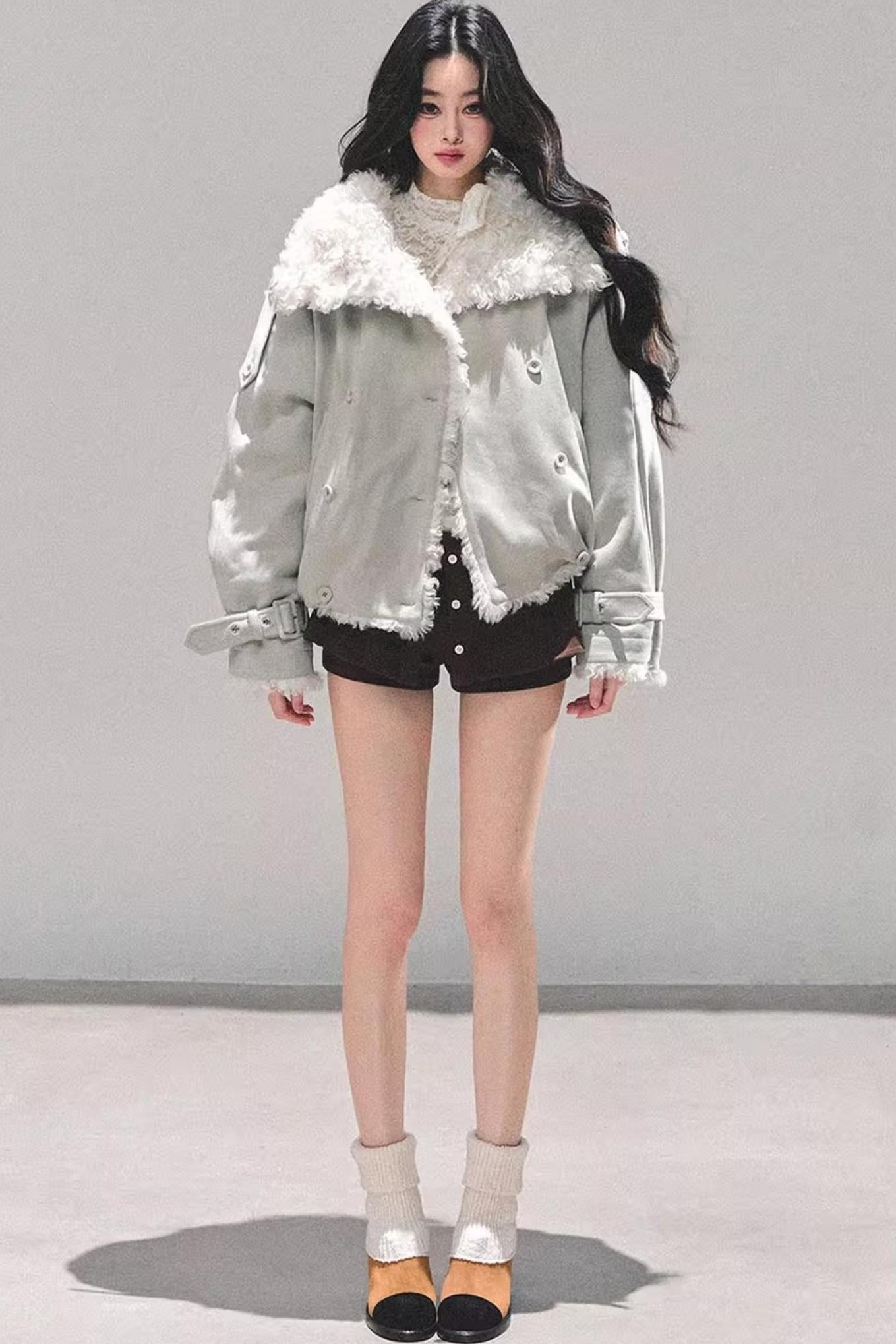 Black and White Lace Top