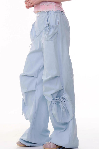 High-Waisted Wide-Leg Trousers