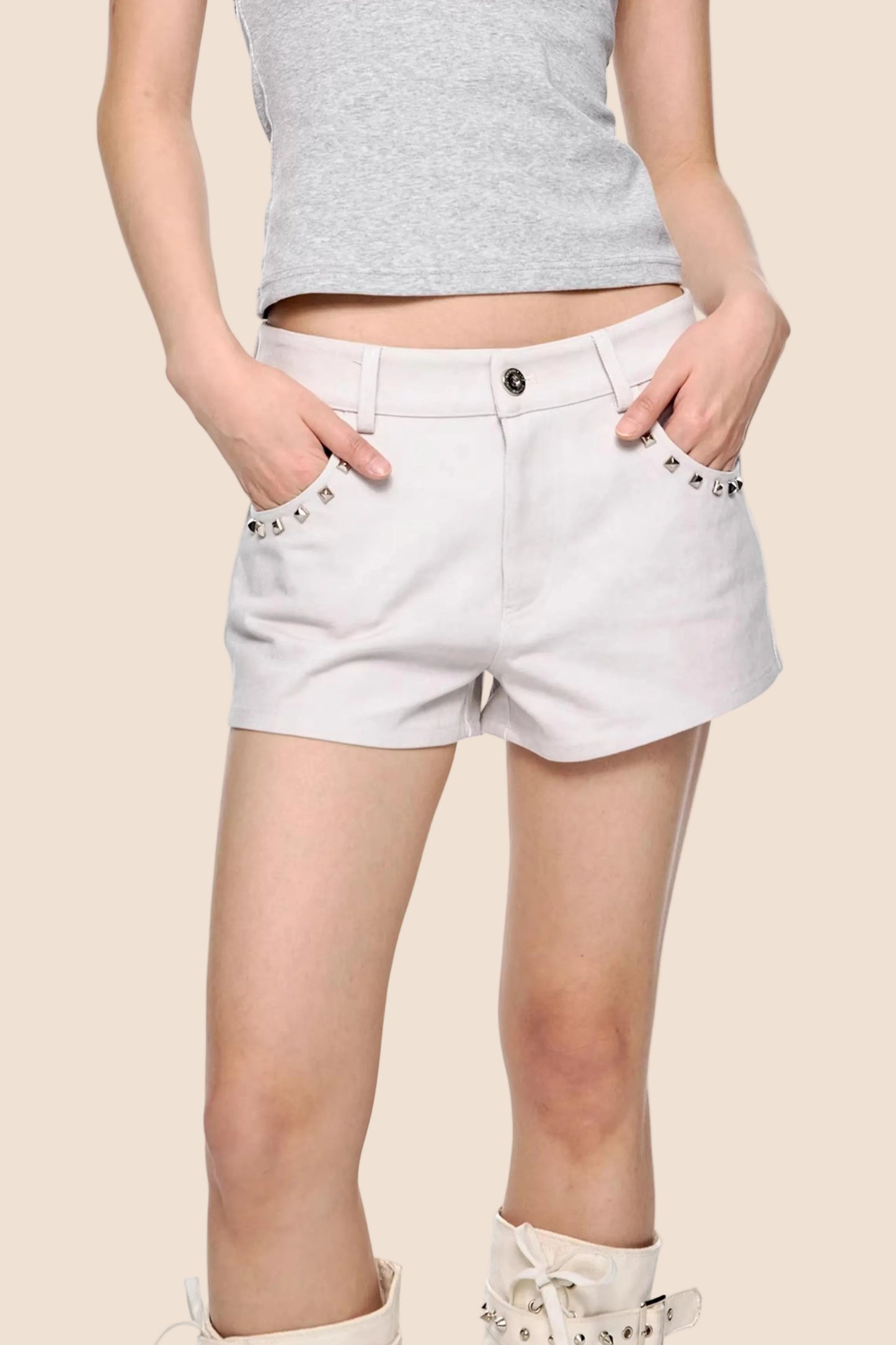 Rivet Retro A-Line Shorts