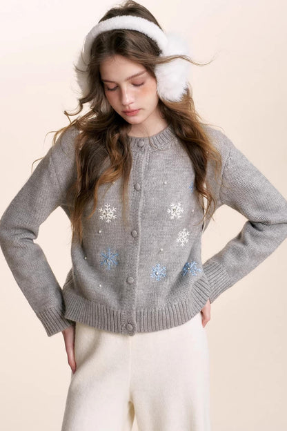 Snowflake Crochet Cardigan