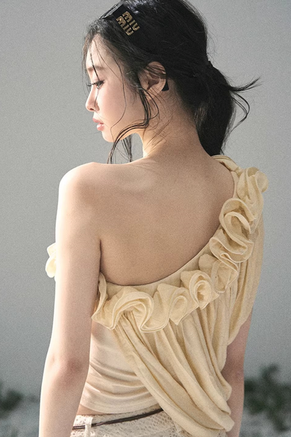 Ruffled Off-Shoulder Top
