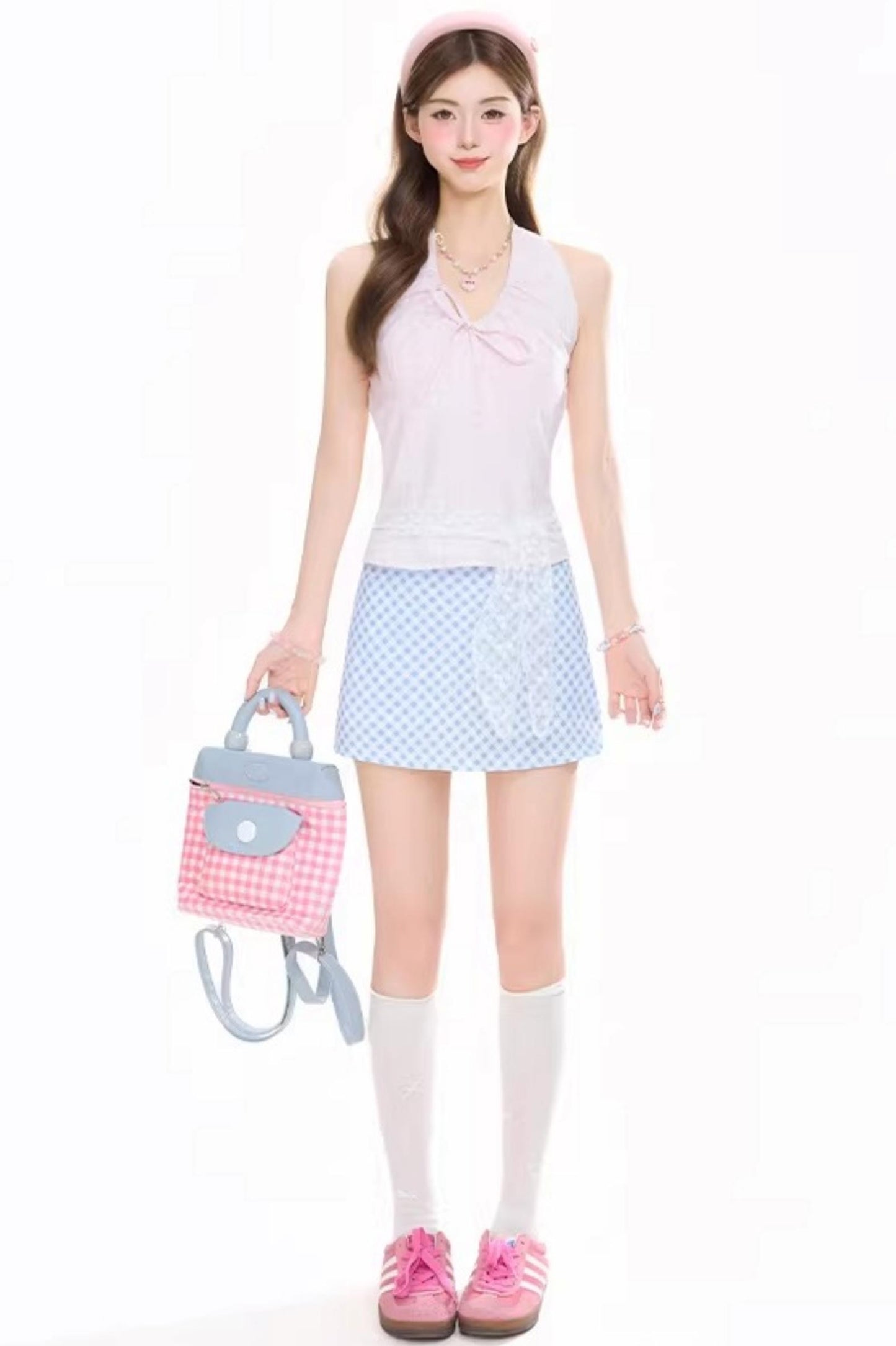 Bowknot Halter Camisole Top