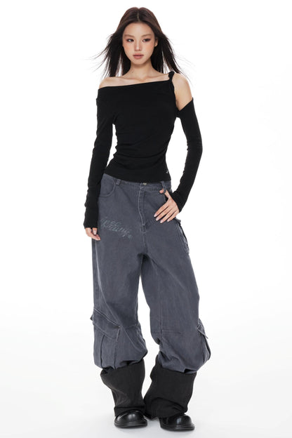 Twisted Pleated Knitted Top