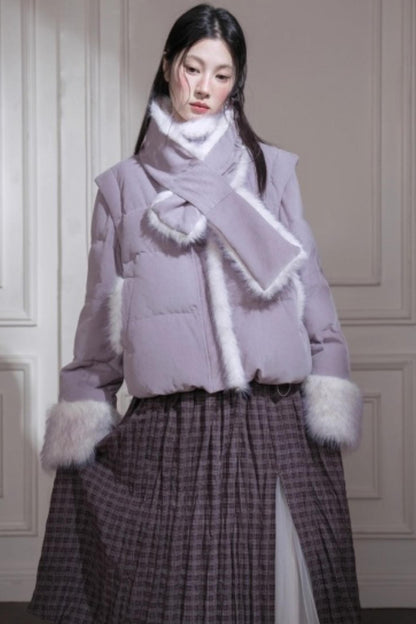 Romantic Plaid Umbrella Skirt