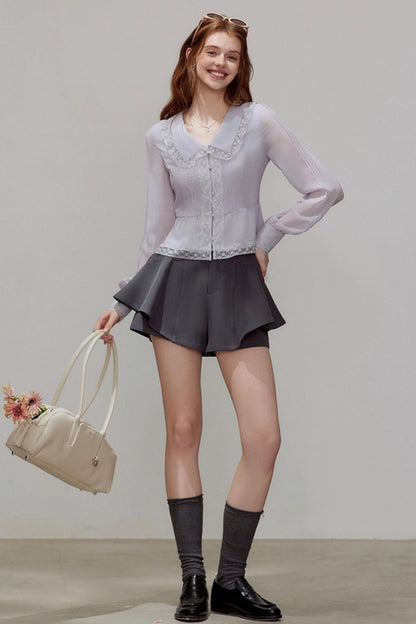Chiffon Waist Shirt