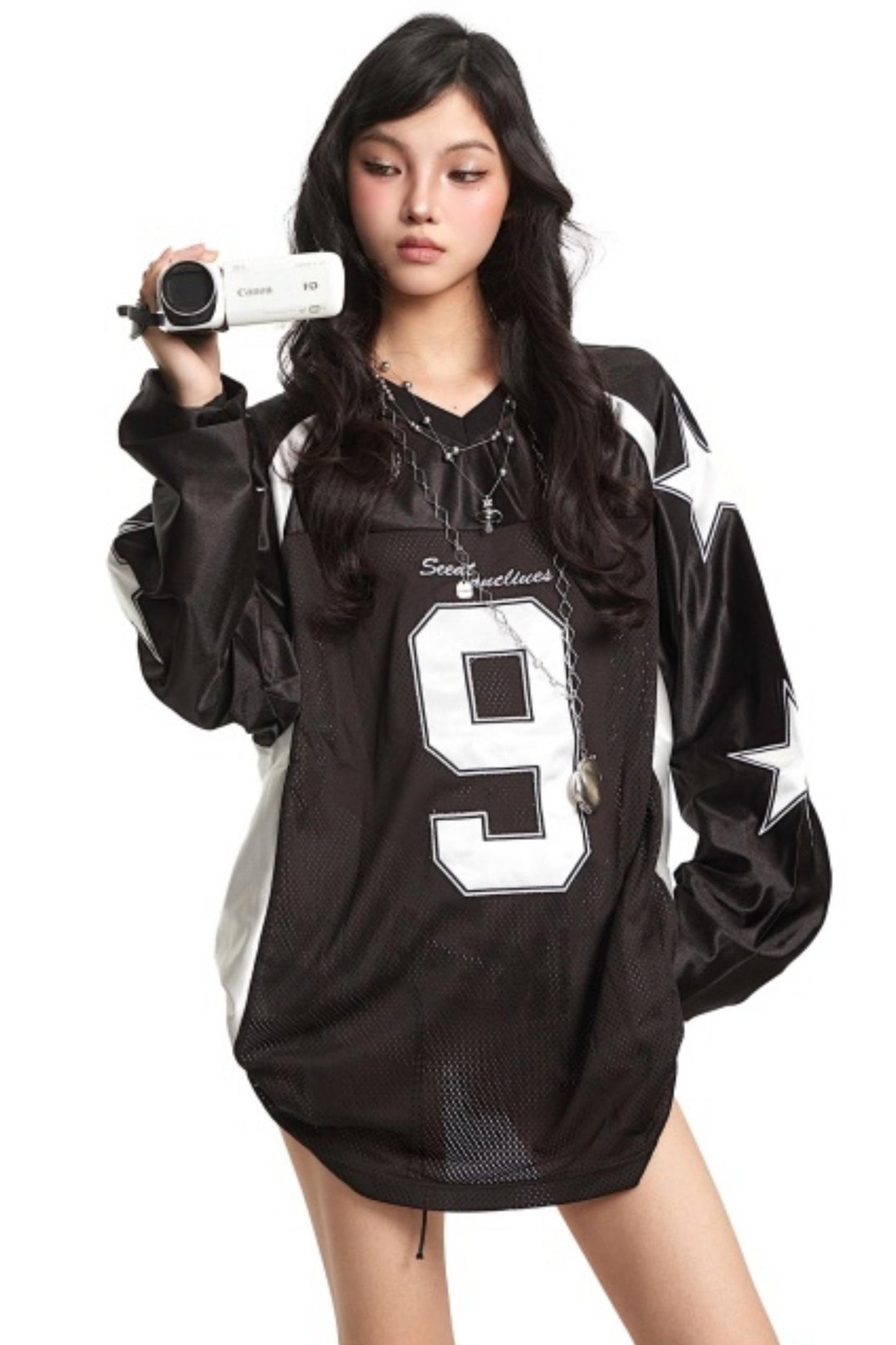 Retro Color-Blocked Jersey Top