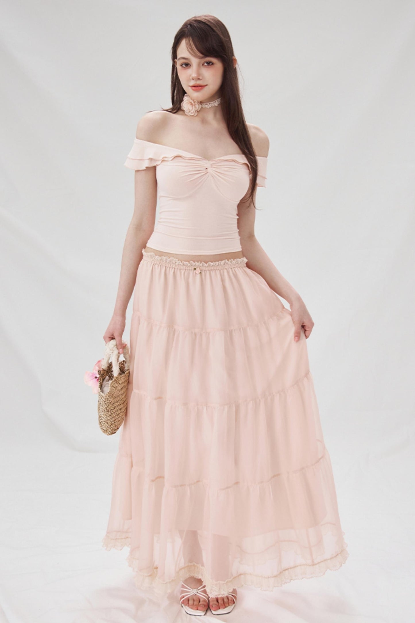 Wood-Inspired One-Shoulder Tee