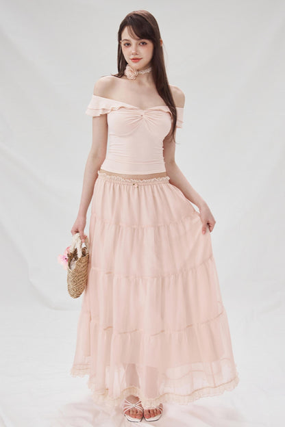 Wood-Inspired One-Shoulder Tee