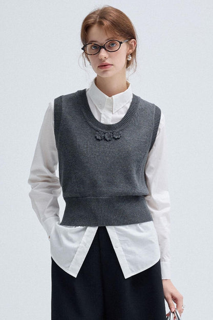 Spring Autumn Knitted Vest