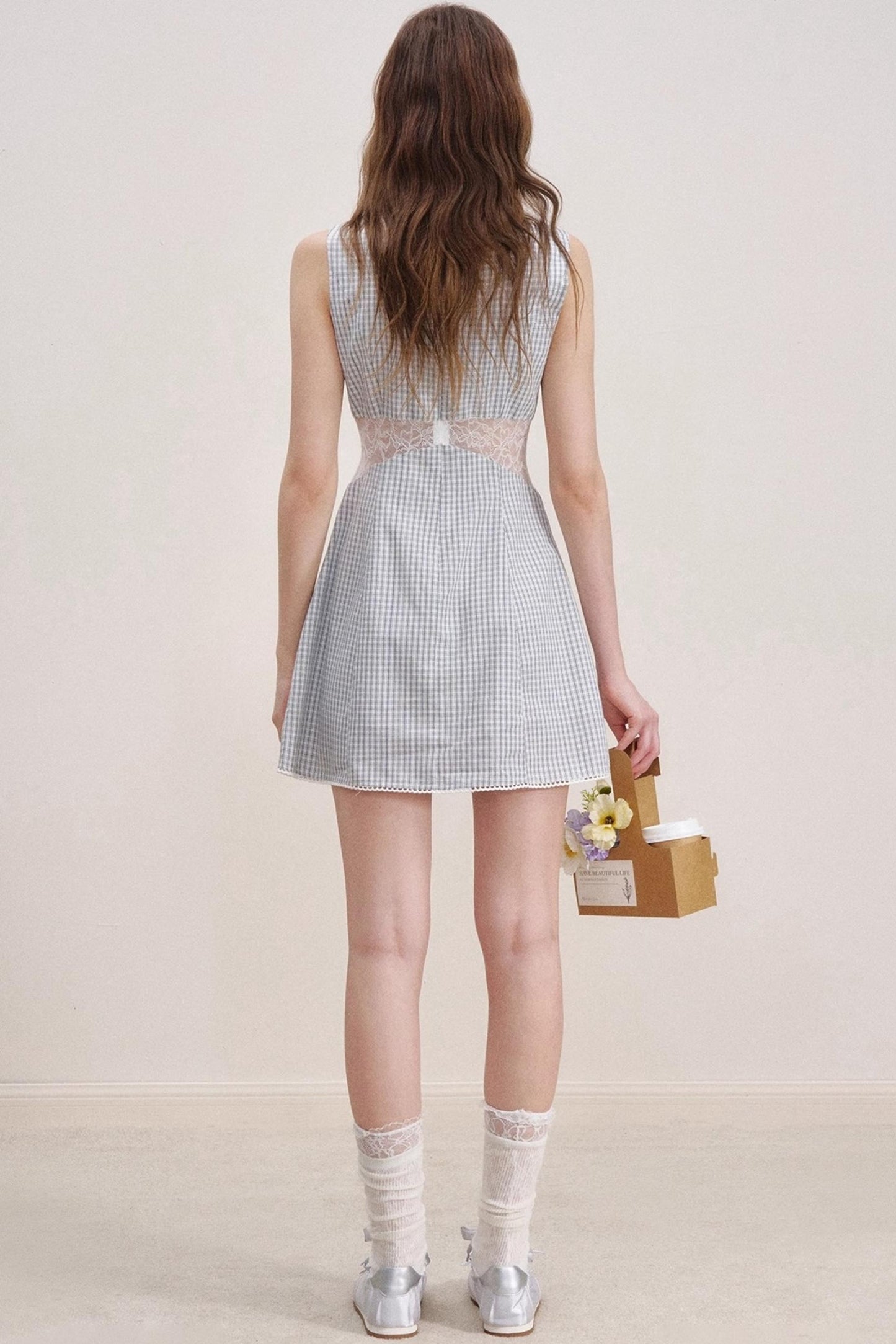 Romantic Lace Bow Dress