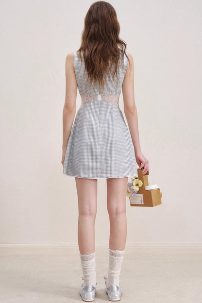 Romantic Lace Bow Dress