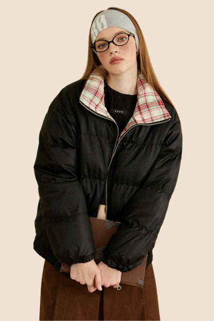 Retro Warm Reversible Winter Jacket