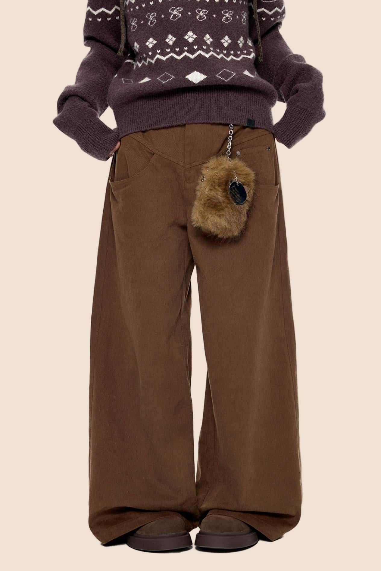 Elegant Long Vintage Pants